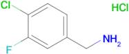 (4-Chloro-3-fluorophenyl)methanamine hydrochloride