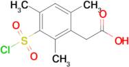 2-(3-(Chlorosulfonyl)-2,4,6-trimethylphenyl)acetic acid