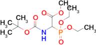 Methyl 2-((tert-butoxycarbonyl)amino)-2-(diethoxyphosphoryl)acetate