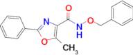 N-(Benzyloxy)-5-methyl-2-phenyloxazole-4-carboxamide