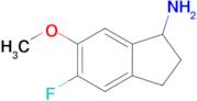 5-Fluoro-6-methoxy-2,3-dihydro-1H-inden-1-amine