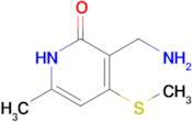 3-(Aminomethyl)-6-methyl-4-(methylthio)pyridin-2(1H)-one