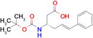 (S,E)-3-((tert-Butoxycarbonyl)amino)-6-phenylhex-5-enoic acid