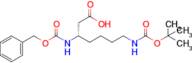 (S)-3-(((Benzyloxy)carbonyl)amino)-7-((tert-butoxycarbonyl)amino)heptanoic acid