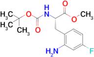 (S)-Methyl 3-(2-amino-4-fluorophenyl)-2-((tert-butoxycarbonyl)amino)propanoate