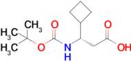 (S)-3-((tert-Butoxycarbonyl)amino)-3-cyclobutylpropanoic acid