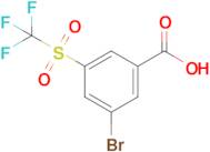 3-Bromo-5-((trifluoromethyl)sulfonyl)benzoic acid