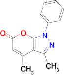 3,4-Dimethyl-1-phenylpyrano[2,3-c]pyrazol-6(1H)-one