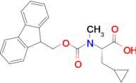 (S)-2-(N-Fmoc-N-methyl-amino)-3-cyclopropylpropanoic acid