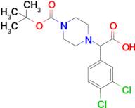 2-{4-[(tert-Butoxy)carbonyl]piperazin-1-yl}-2-(3,4-dichlorophenyl)acetic acid