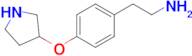 2-(4-(Pyrrolidin-3-yloxy)phenyl)ethan-1-amine