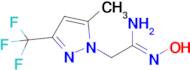 N'-hydroxy-2-[5-methyl-3-(trifluoromethyl)-1H-pyrazol-1-yl]ethanimidamide