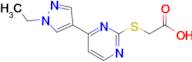 2-((4-(1-Ethyl-1H-pyrazol-4-yl)pyrimidin-2-yl)thio)acetic acid