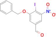 3-(Benzyloxy)-4-iodo-5-nitrobenzaldehyde