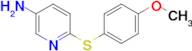 6-((4-Methoxyphenyl)thio)pyridin-3-amine