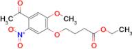 Ethyl 4-(4-acetyl-2-methoxy-5-nitrophenoxy)butanoate