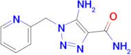 5-Amino-1-(pyridin-2-ylmethyl)-1H-1,2,3-triazole-4-carboxamide