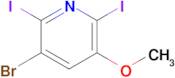 3-Bromo-2,6-diiodo-5-methoxypyridine