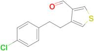 4-(4-Chlorophenethyl)thiophene-3-carbaldehyde