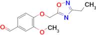 4-((3-Ethyl-1,2,4-oxadiazol-5-yl)methoxy)-3-methoxybenzaldehyde