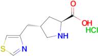 (2S,4S)-4-(thiazol-4-ylmethyl)pyrrolidine-2-carboxylic acid hydrochloride