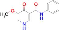 5-Methoxy-4-oxo-N-phenyl-1,4-dihydropyridine-3-carboxamide