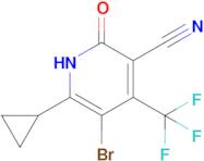 5-bromo-6-cyclopropyl-2-oxo-4-(trifluoromethyl)-1,2-dihydropyridine-3-carbonitrile