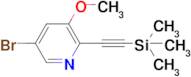 5-Bromo-3-methoxy-2-((trimethylsilyl)ethynyl)pyridine