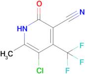 5-chloro-6-methyl-2-oxo-4-(trifluoromethyl)-1,2-dihydropyridine-3-carbonitrile