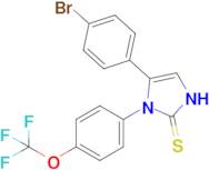 5-(4-bromophenyl)-1-[4-(trifluoromethoxy)phenyl]-2,3-dihydro-1H-imidazole-2-thione