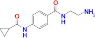 N-(2-aminoethyl)-4-(cyclopropanecarboxamido)benzamide