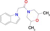 1-(2,6-Dimethylmorpholino)-2-(1H-indol-1-yl)ethan-1-one