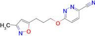 6-(3-(3-Methylisoxazol-5-yl)propoxy)pyridazine-3-carbonitrile