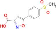 5-(4-(Methylsulfonyl)phenyl)isoxazole-3-carboxylic acid