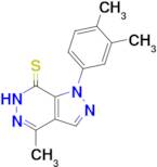 1-(3,4-Dimethylphenyl)-4-methyl-1,6-dihydro-7H-pyrazolo[3,4-d]pyridazine-7-thione