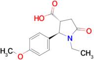 (2R,3R)-1-ethyl-2-(4-methoxyphenyl)-5-oxopyrrolidine-3-carboxylic acid