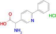 2-Amino-2-(6-phenylpyridin-3-yl)acetic acid hydrochloride