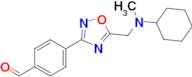 4-(5-((Cyclohexyl(methyl)amino)methyl)-1,2,4-oxadiazol-3-yl)benzaldehyde