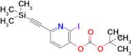 Tert-butyl (2-iodo-6-((trimethylsilyl)ethynyl)pyridin-3-yl) carbonate