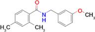 N-(3-methoxybenzyl)-2,4-dimethylbenzamide