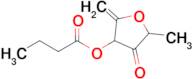 5-methyl-2-methylidene-4-oxooxolan-3-yl butanoate