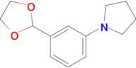 1-(3-(1,3-Dioxolan-2-yl)phenyl)pyrrolidine