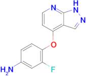 4-((1H-pyrazolo[3,4-b]pyridin-4-yl)oxy)-3-fluoroaniline