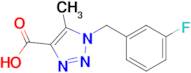 1-(3-Fluorobenzyl)-5-methyl-1H-1,2,3-triazole-4-carboxylic acid