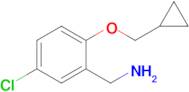 (5-Chloro-2-(cyclopropylmethoxy)phenyl)methanamine