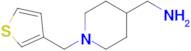 (1-(Thiophen-3-ylmethyl)piperidin-4-yl)methanamine