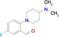 2-(4-(Dimethylamino)piperidin-1-yl)-5-fluorobenzaldehyde