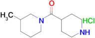 (3-Methylpiperidin-1-yl)(piperidin-4-yl)methanone hydrochloride