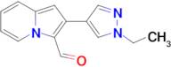 2-(1-Ethyl-1H-pyrazol-4-yl)indolizine-3-carbaldehyde