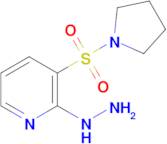 2-Hydrazinyl-3-(pyrrolidin-1-ylsulfonyl)pyridine